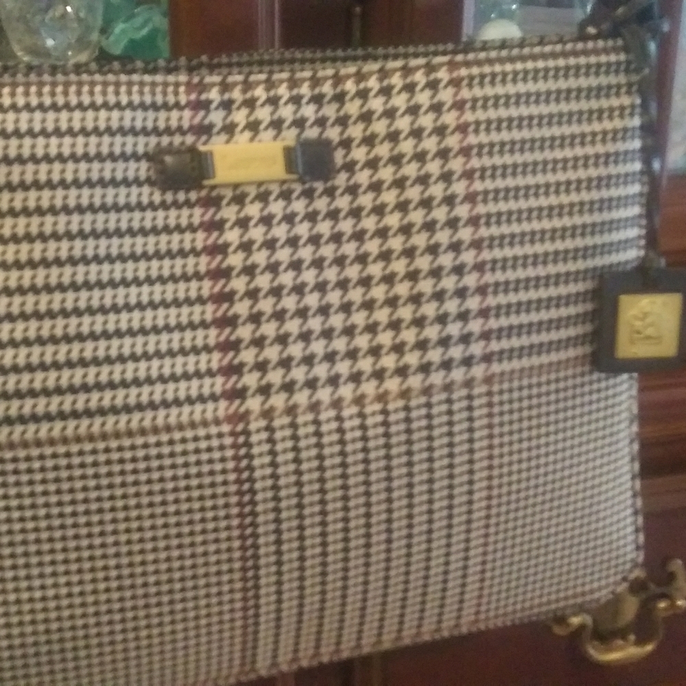 Classic Ralph Lauren Houndstooth Handbag